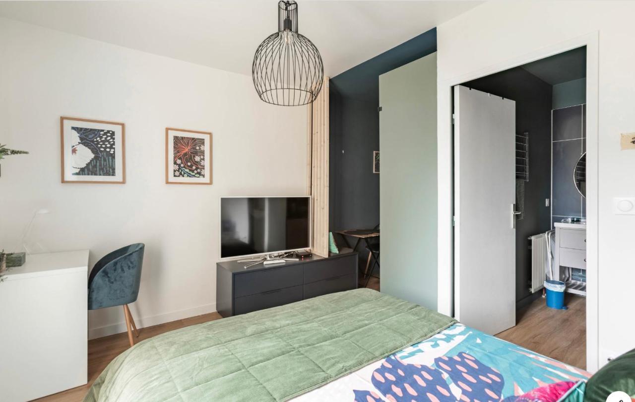 Le Garden Studio Avec Terrasse Et Parking Centre Ville Ruan Exterior foto