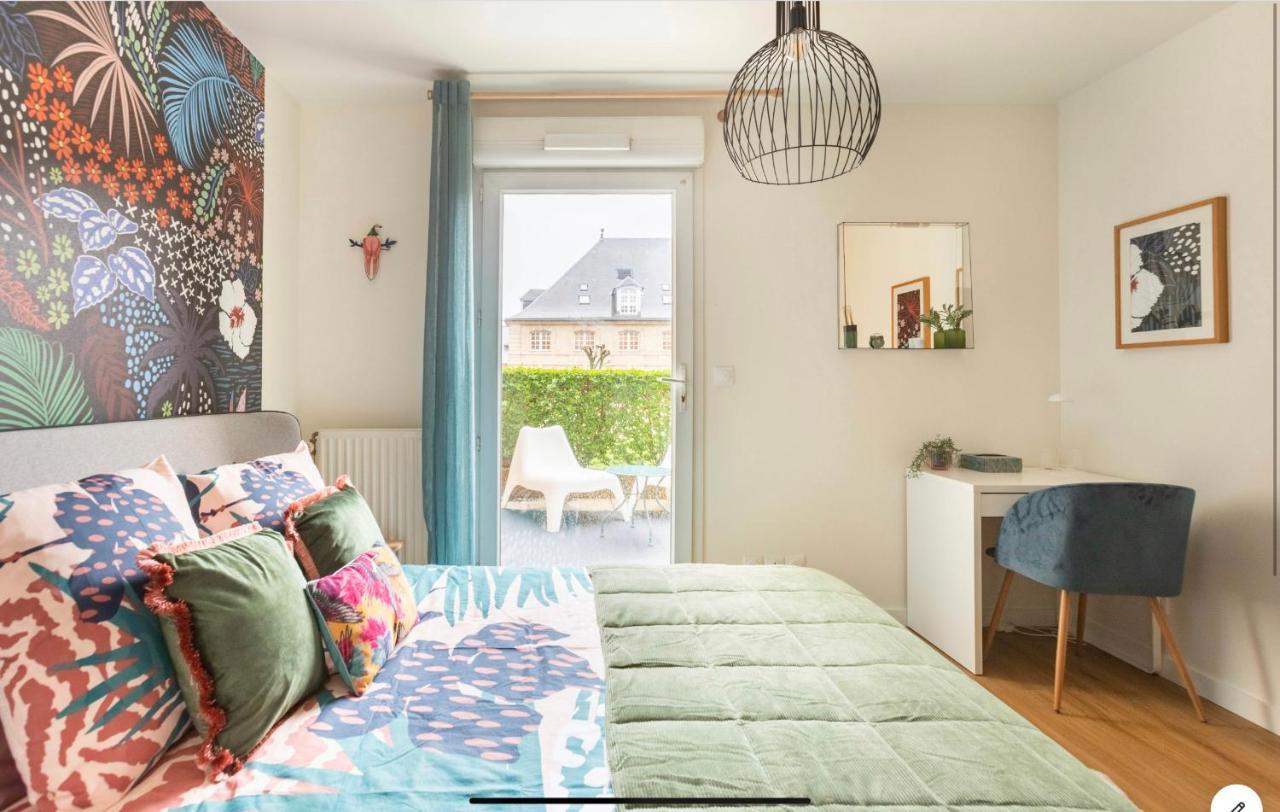 Le Garden Studio Avec Terrasse Et Parking Centre Ville Ruan Exterior foto